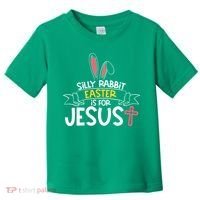 Silly Rabbit Easter Is For Jesus Cross Toddler T-Shirt thumb 0