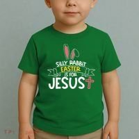 Silly Rabbit Easter Is For Jesus Cross Toddler T-Shirt thumb 2