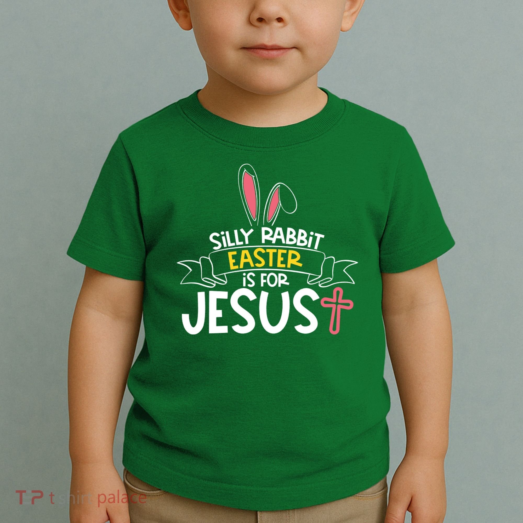 Silly Rabbit Easter Is For Jesus Cross Toddler T-Shirt