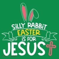 Silly Rabbit Easter Is For Jesus Cross Women's T-Shirt thumb 6