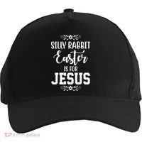 Silly Rabbit Easter Is For Jesus Funny Christianity Five-Panel Snapback Cap thumb 0