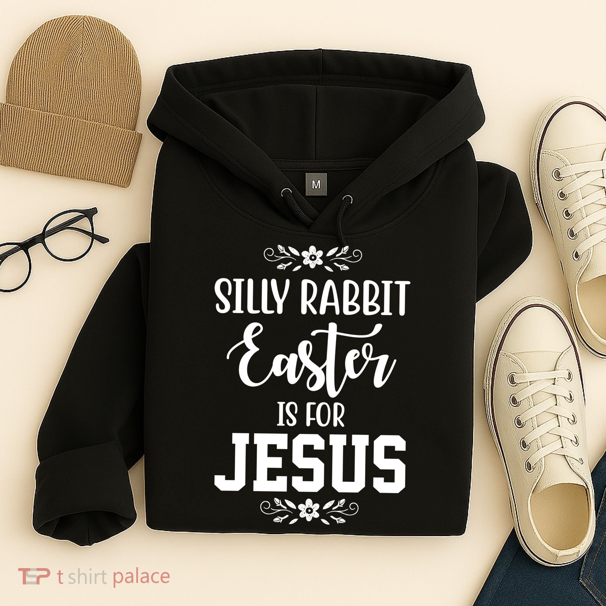 Silly Rabbit Easter Is For Jesus Funny Christianity Hoodie