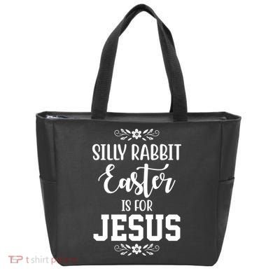 Silly Rabbit Easter Is For Jesus Funny Christianity Tote Bag