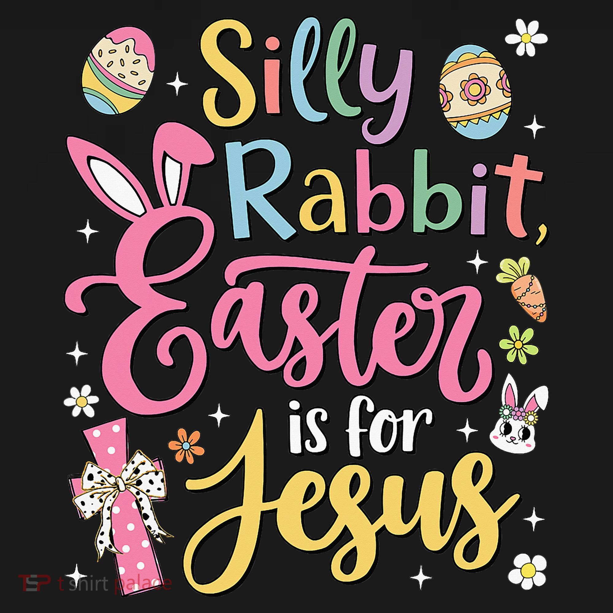 Silly Rabbit Easter Is For Jesus Cute Bunny Christian Faith Mousepad