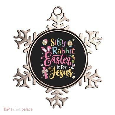 Silly Rabbit Easter Is For Jesus Cute Bunny Christian Faith Ornament