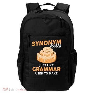 Synonym Rolls English Teacher Student Grammar Pun Learner Meaningful Gift Backpack