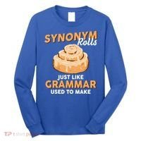Synonym Rolls English Teacher Student Grammar Pun Learner Meaningful Gift Long Sleeve Shirt thumb 0