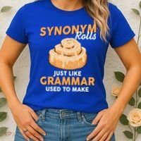 Synonym Rolls English Teacher Student Grammar Pun Learner Meaningful Gift Women's T-Shirt thumb 2