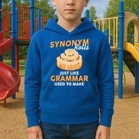 Synonym Rolls English Teacher Student Grammar Pun Learner Meaningful Gift Kids Hoodie thumb 2