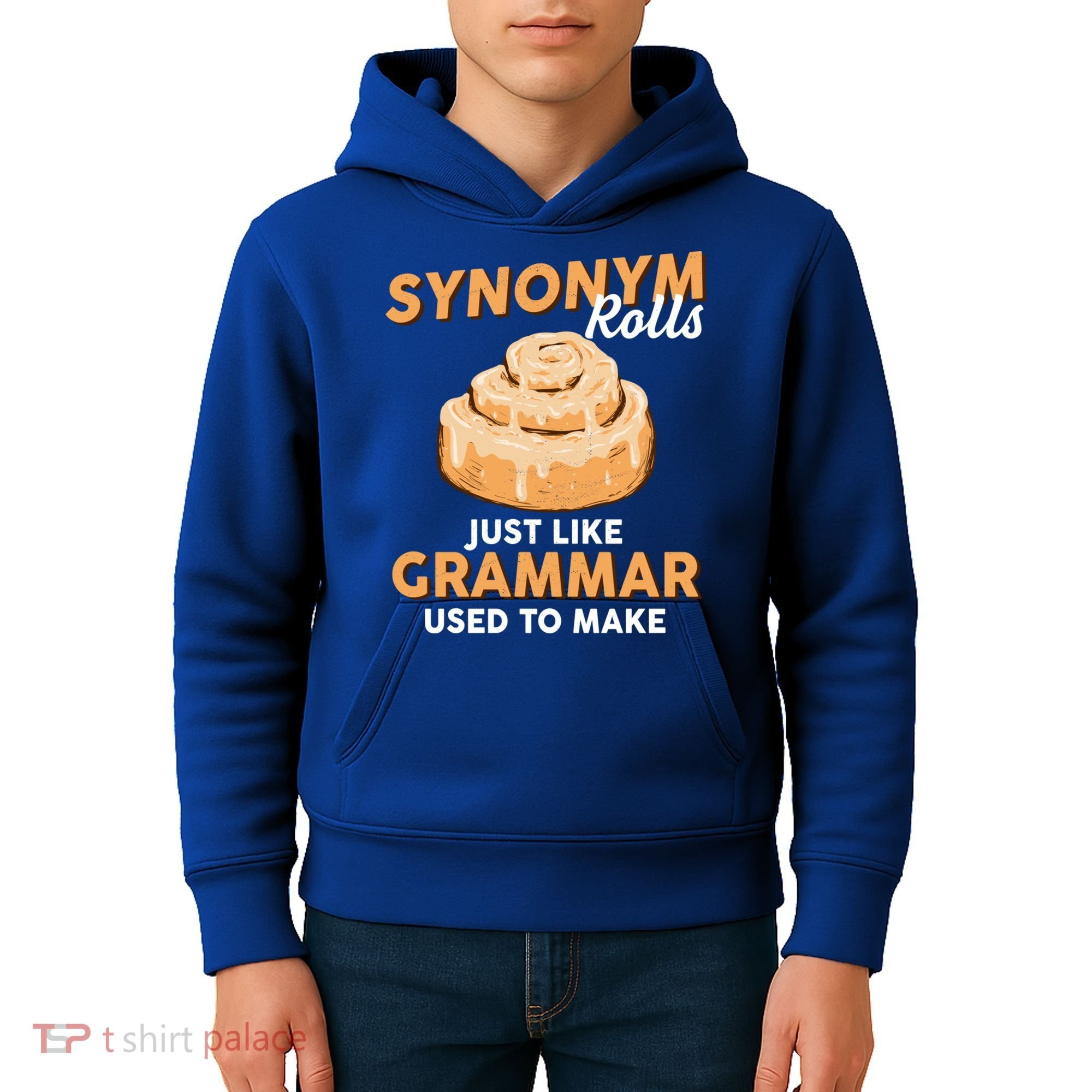Synonym Rolls English Teacher Student Grammar Pun Learner Meaningful Gift Kids Hoodie