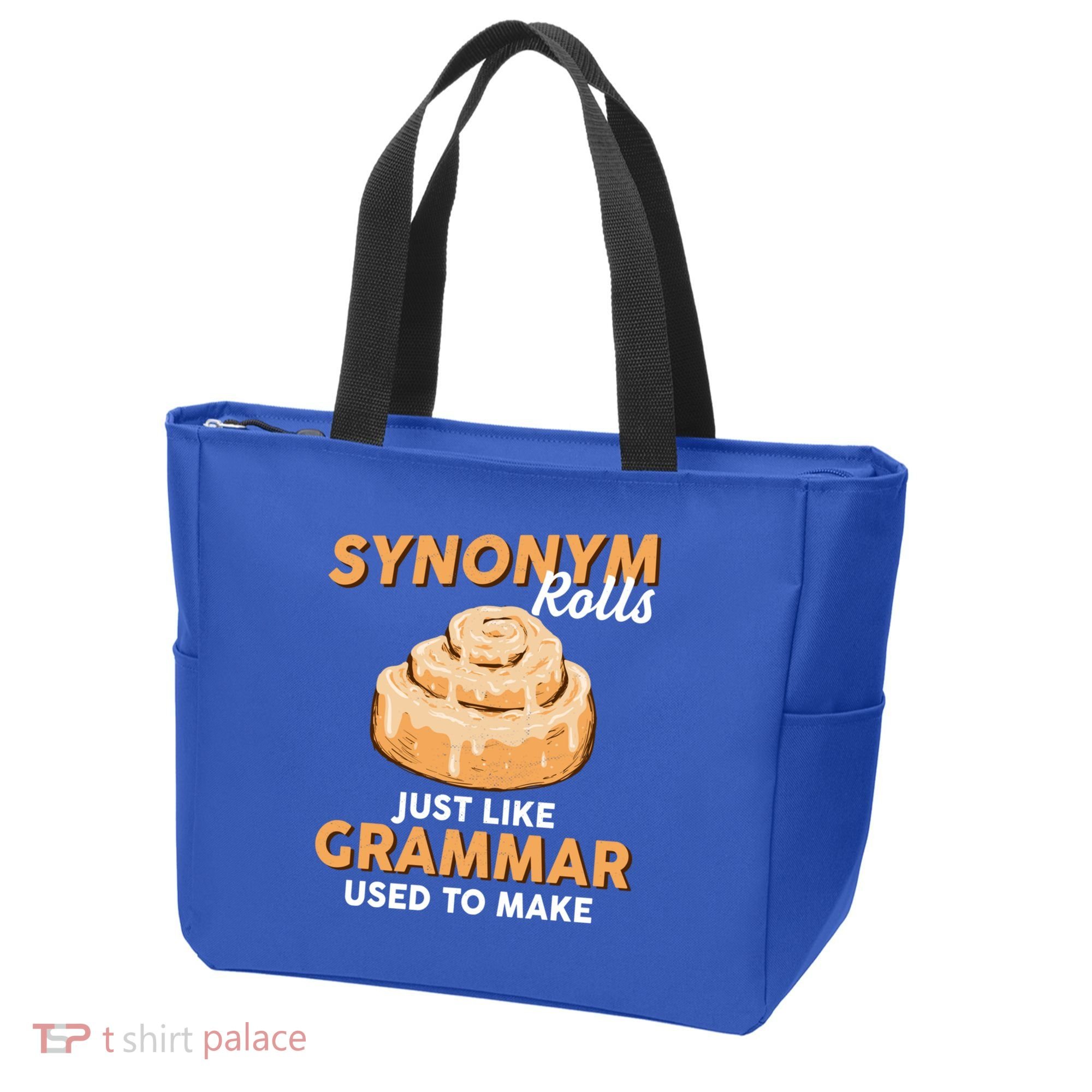 Synonym Rolls English Teacher Student Grammar Pun Learner Meaningful Gift Tote Bag