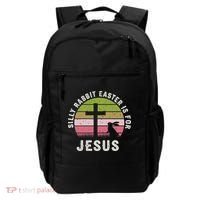 Silly Rabbit Easter Is For Jesus Retro Easter Christian Backpack thumb 0