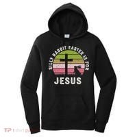 Silly Rabbit Easter Is For Jesus Retro Easter Christian Women's Hoodie thumb 0