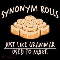 Synonym Rolls English Teacher Student Grammar Pun Learner Gift Bucket Hat thumb 4
