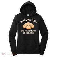 Synonym Rolls English Teacher Student Grammar Pun Learner Gift Women's Hoodie thumb 0