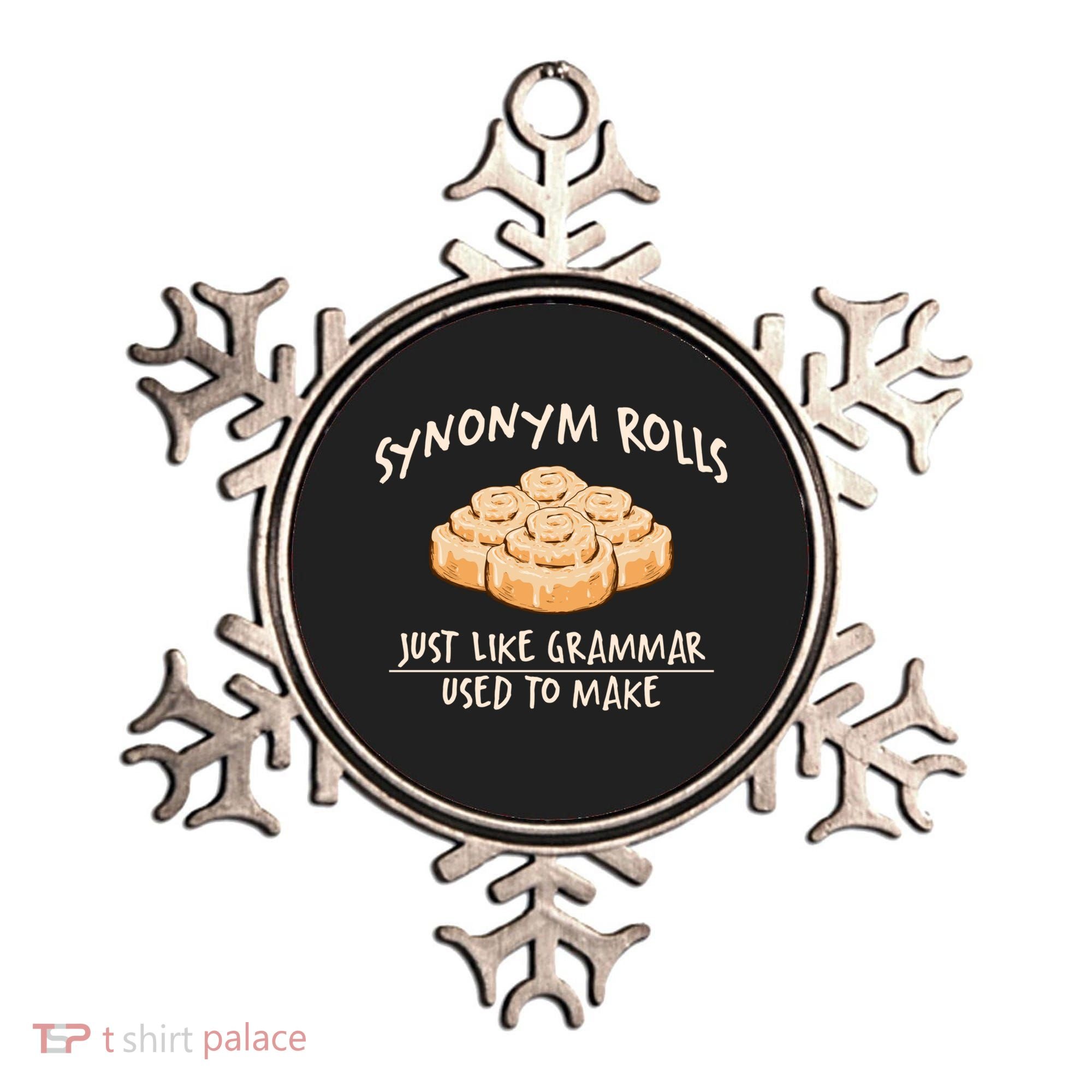 Synonym Rolls English Teacher Student Grammar Pun Learner Gift Ornament