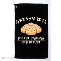 Synonym Rolls English Teacher Student Grammar Pun Learner Gift Golf Towel thumb 0