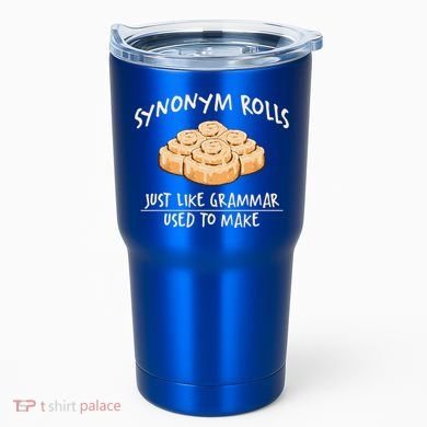 Synonym Rolls English Teacher Student Grammar Pun Learner Gift Tumbler