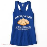 Synonym Rolls English Teacher Student Grammar Pun Learner Gift Women's Tank Top thumb 0