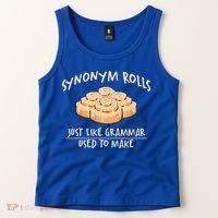 Synonym Rolls English Teacher Student Grammar Pun Learner Gift Tank Top thumb 2