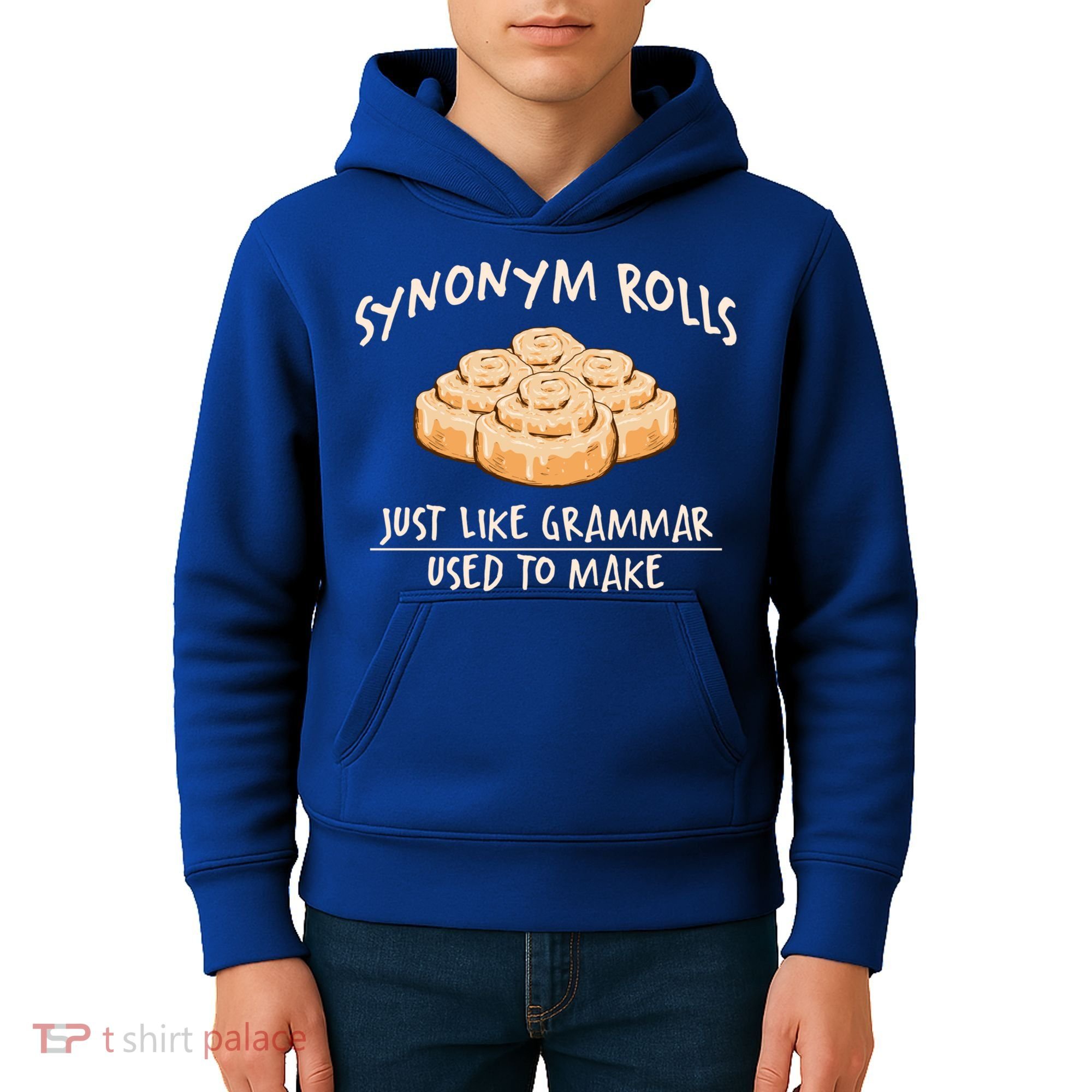 Synonym Rolls English Teacher Student Grammar Pun Learner Gift Kids Hoodie