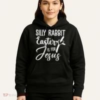 Silly Rabbit Easter Is For Jesus Cross Hoodie thumb 5