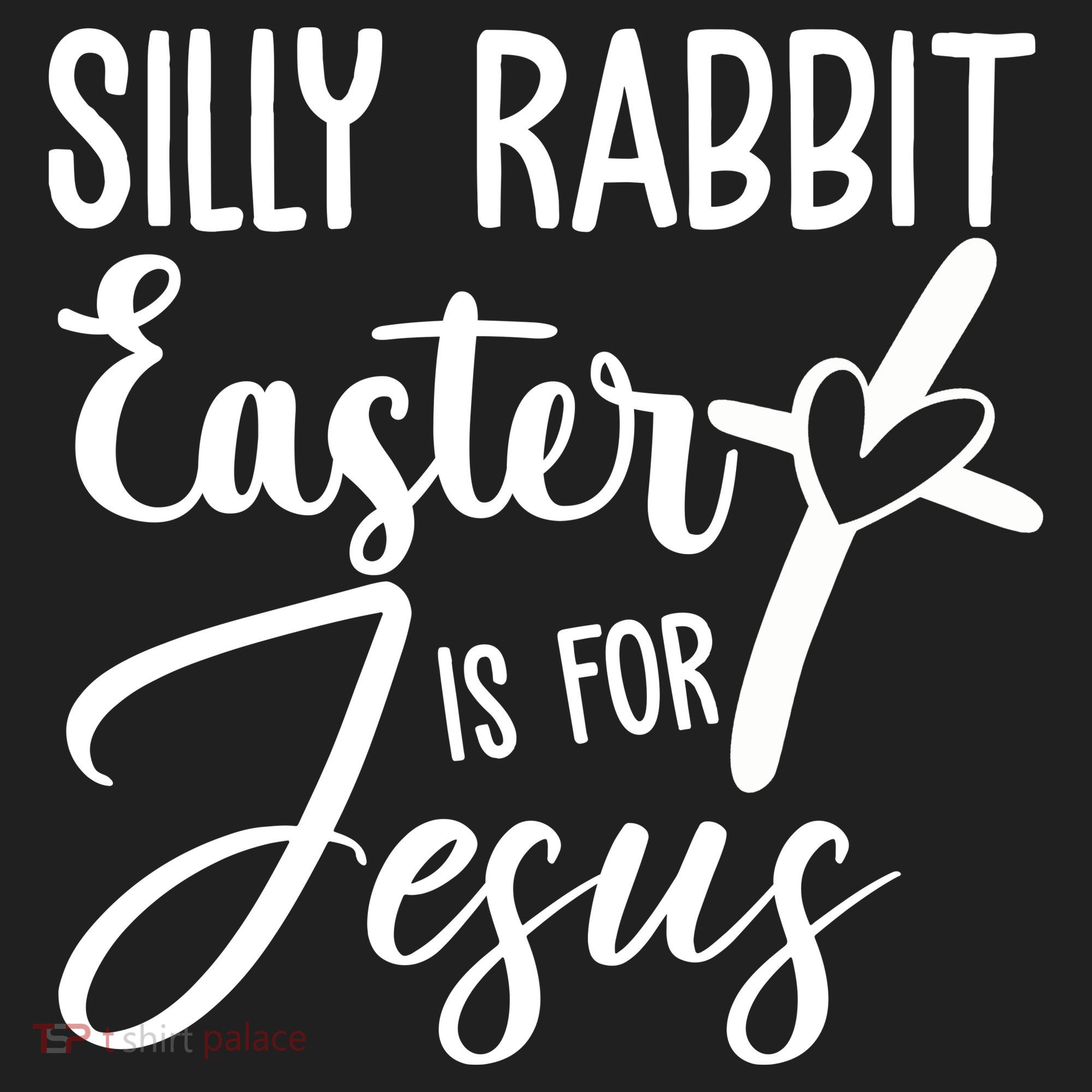 Silly Rabbit Easter Is For Jesus Cross Golf Towel