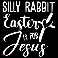 Silly Rabbit Easter Is For Jesus Cross Women's T-Shirt thumb 6