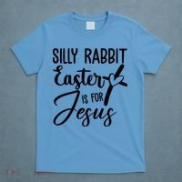 Silly Rabbit Easter Is For Jesus Cross T-Shirt thumb 4