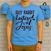 Silly Rabbit Easter Is For Jesus Cross T-Shirt thumb 5