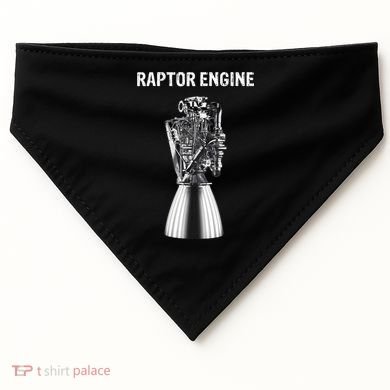 Starship Raptor Engine For Space Explorer & Rocket Scientist USA-Made Doggie Bandana