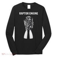 Starship Raptor Engine For Space Explorer & Rocket Scientist Long Sleeve Shirt thumb 0