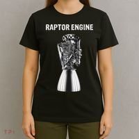 Starship Raptor Engine For Space Explorer & Rocket Scientist T-Shirt thumb 4