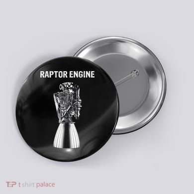Starship Raptor Engine For Space Explorer & Rocket Scientist Button