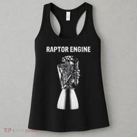 Starship Raptor Engine For Space Explorer & Rocket Scientist Women's Tank Top thumb 3