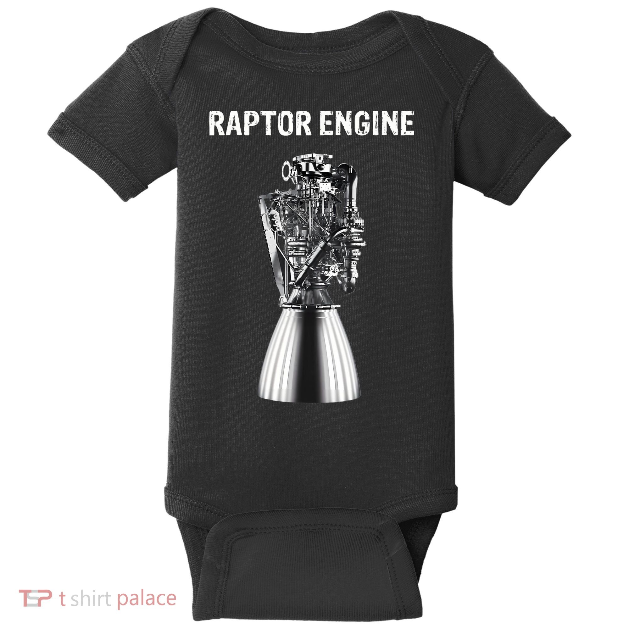 Starship Raptor Engine For Space Explorer & Rocket Scientist Baby Bodysuit