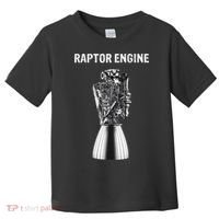 Starship Raptor Engine For Space Explorer & Rocket Scientist Toddler T-Shirt thumb 0