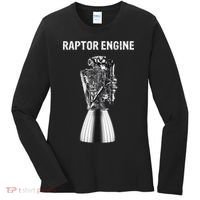 Starship Raptor Engine For Space Explorer & Rocket Scientist Women's Long Sleeve Shirt thumb 0