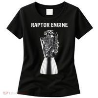 Starship Raptor Engine For Space Explorer & Rocket Scientist Women's T-Shirt thumb 0