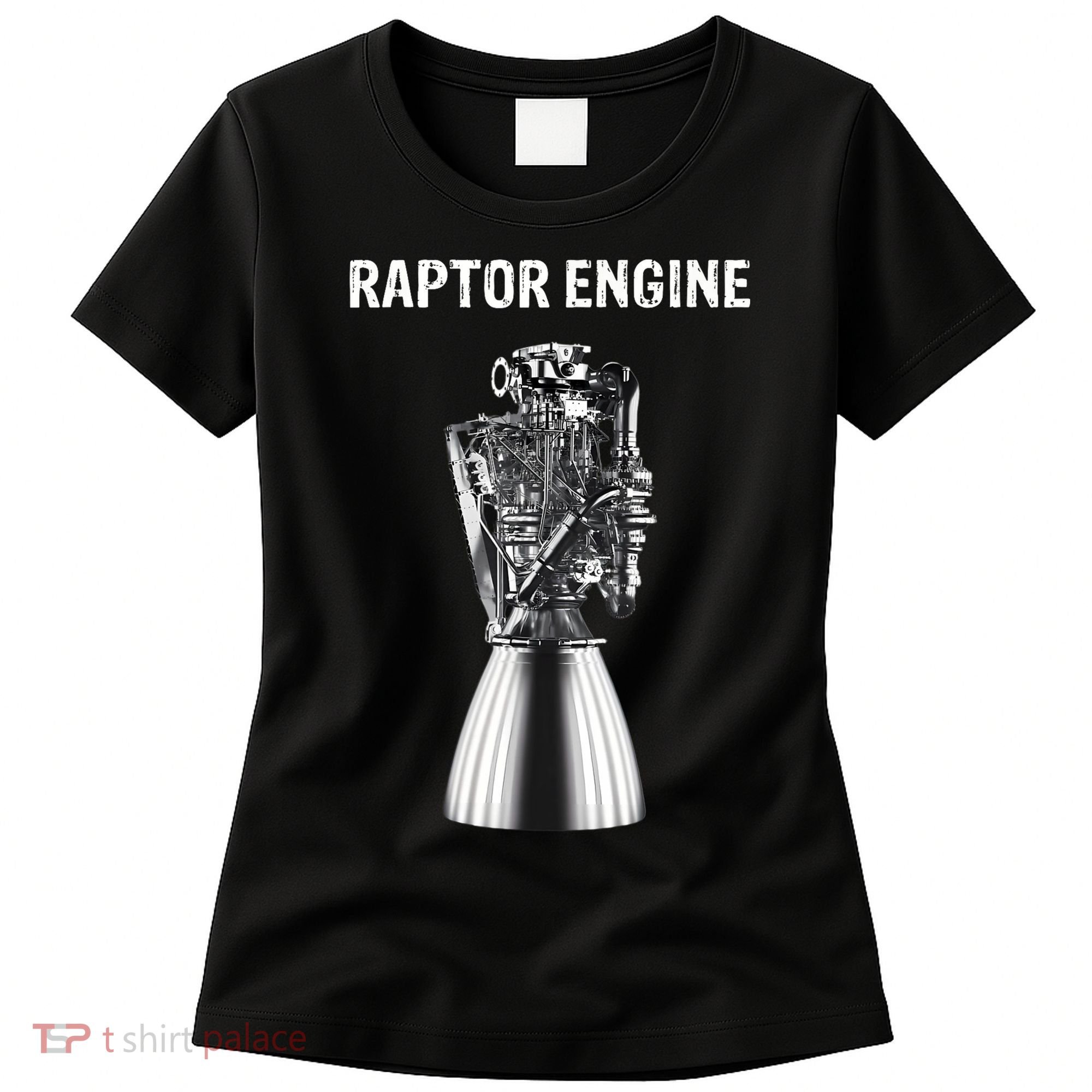 Starship Raptor Engine For Space Explorer & Rocket Scientist Women's T-Shirt