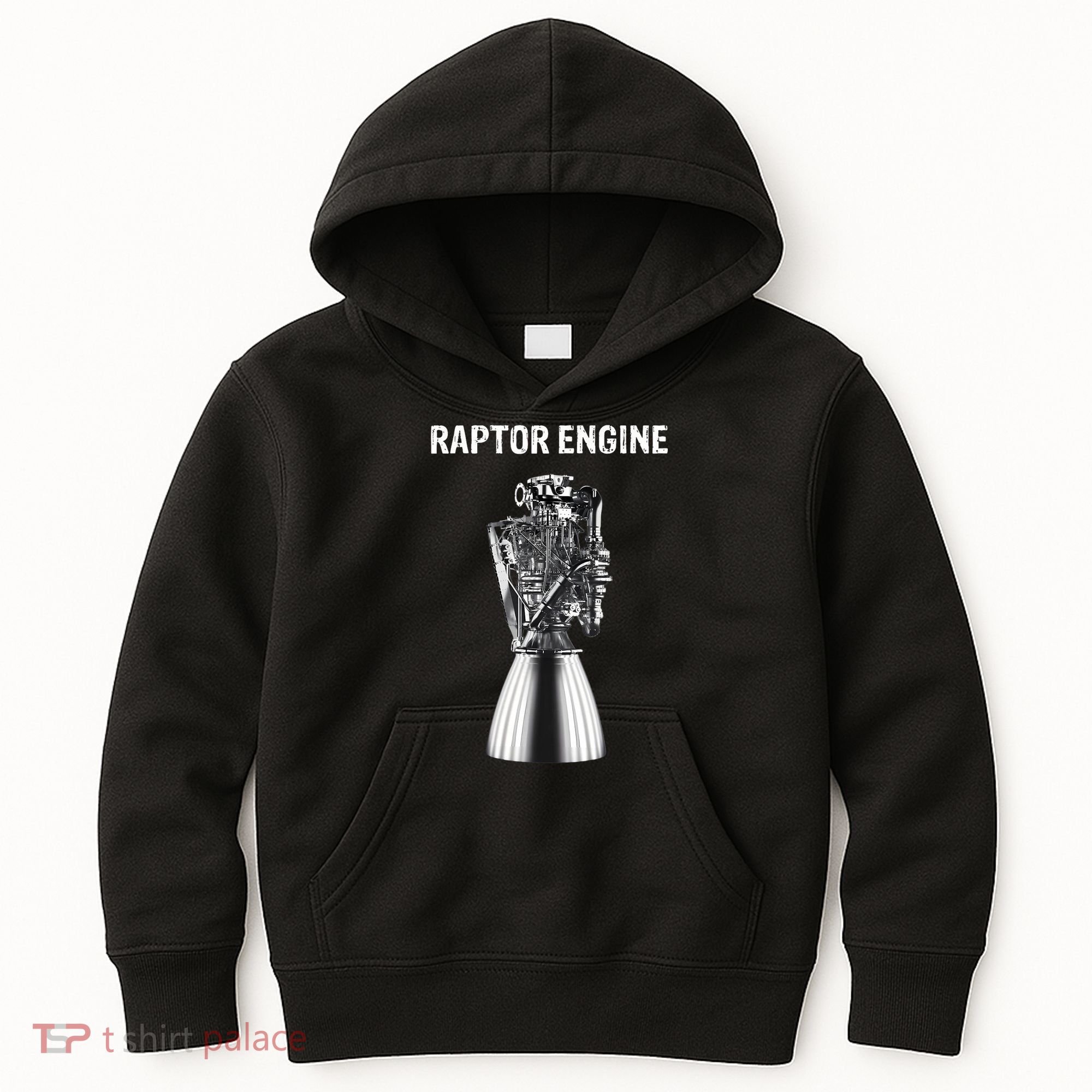 Starship Raptor Engine For Space Explorer & Rocket Scientist Kids Hoodie