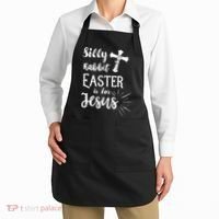 Silly Rabbit Easter Is For Jesus Christian Apron thumb 2
