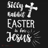 Silly Rabbit Easter Is For Jesus Christian Mesh Reversible Basketball Jersey Tank thumb 2
