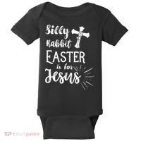 Silly Rabbit Easter Is For Jesus Christian Baby Bodysuit thumb 0