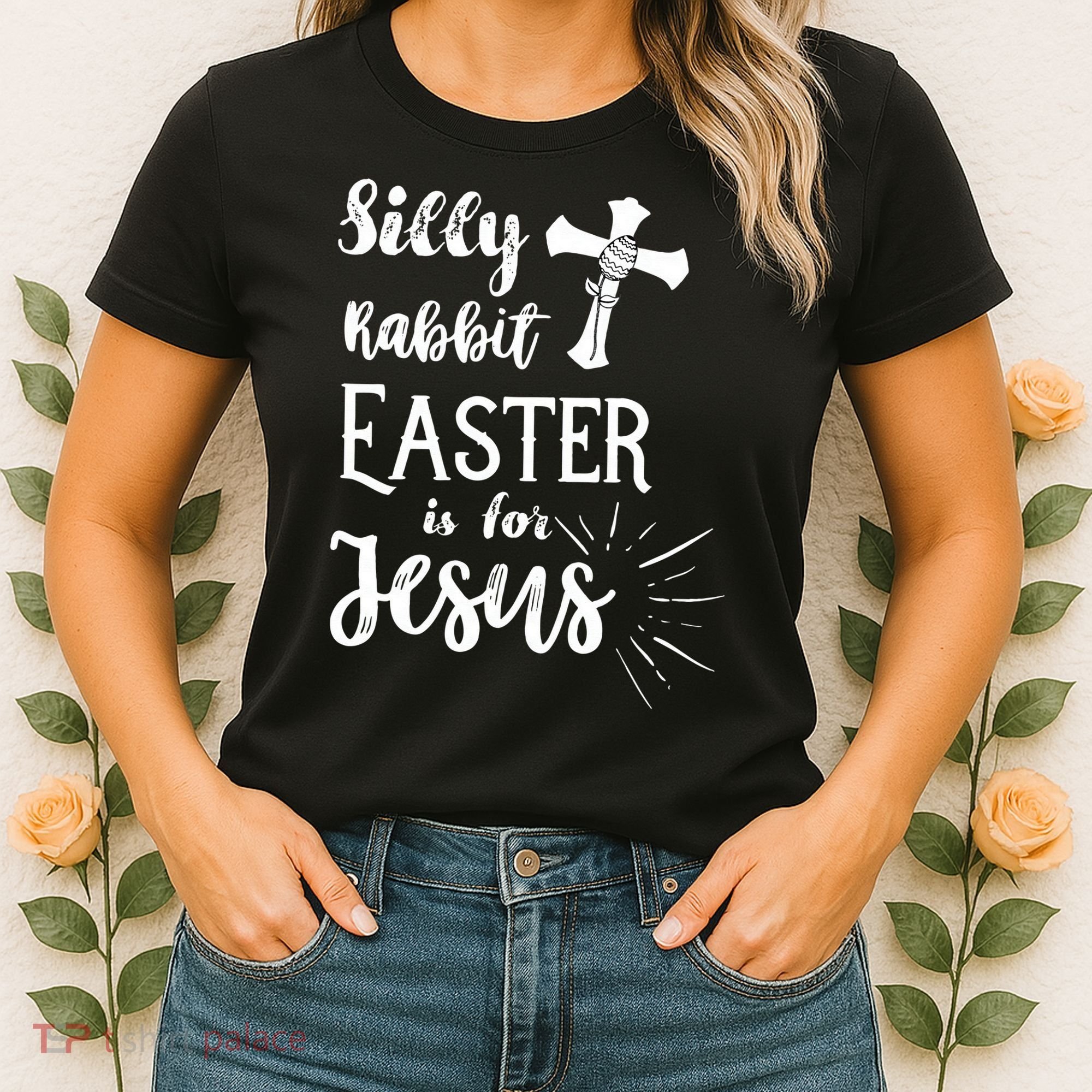 Silly Rabbit Easter Is For Jesus Christian Women's T-Shirt