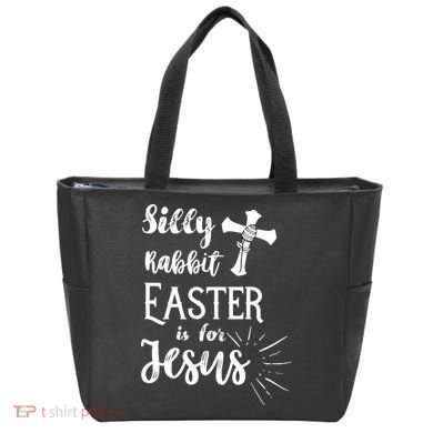 Silly Rabbit Easter Is For Jesus Christian Tote Bag