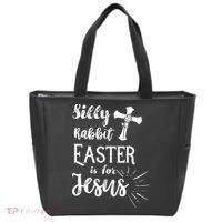 Silly Rabbit Easter Is For Jesus Christian Tote Bag thumb 0