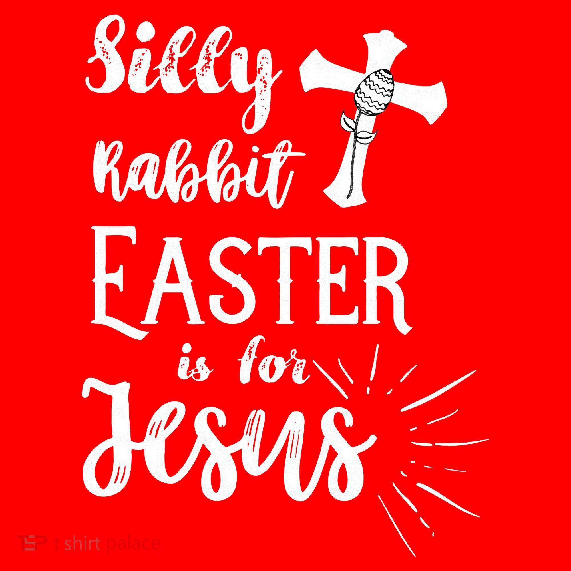 Silly Rabbit Easter Is For Jesus Christian Santa Hat