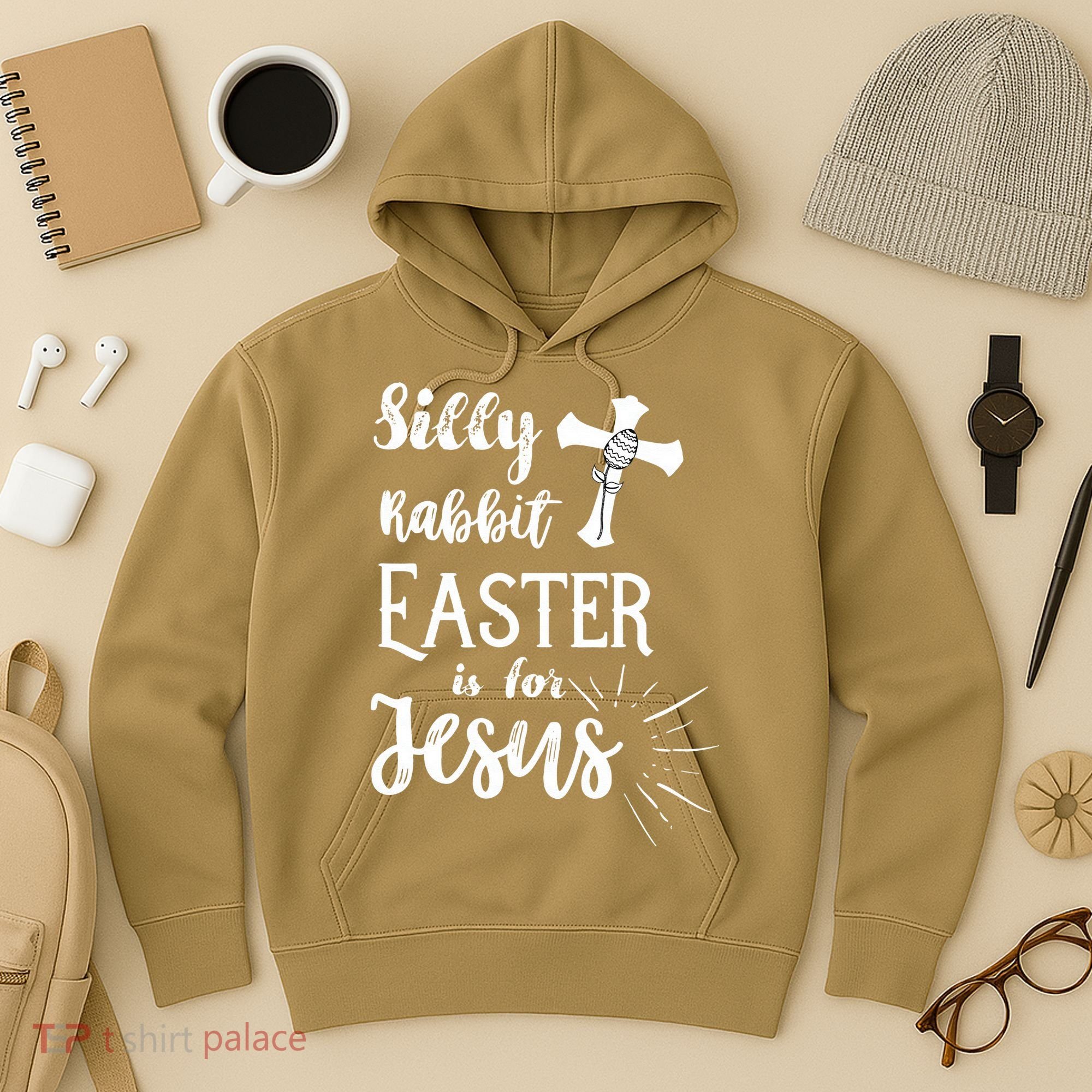 Silly Rabbit Easter Is For Jesus Christian Hoodie