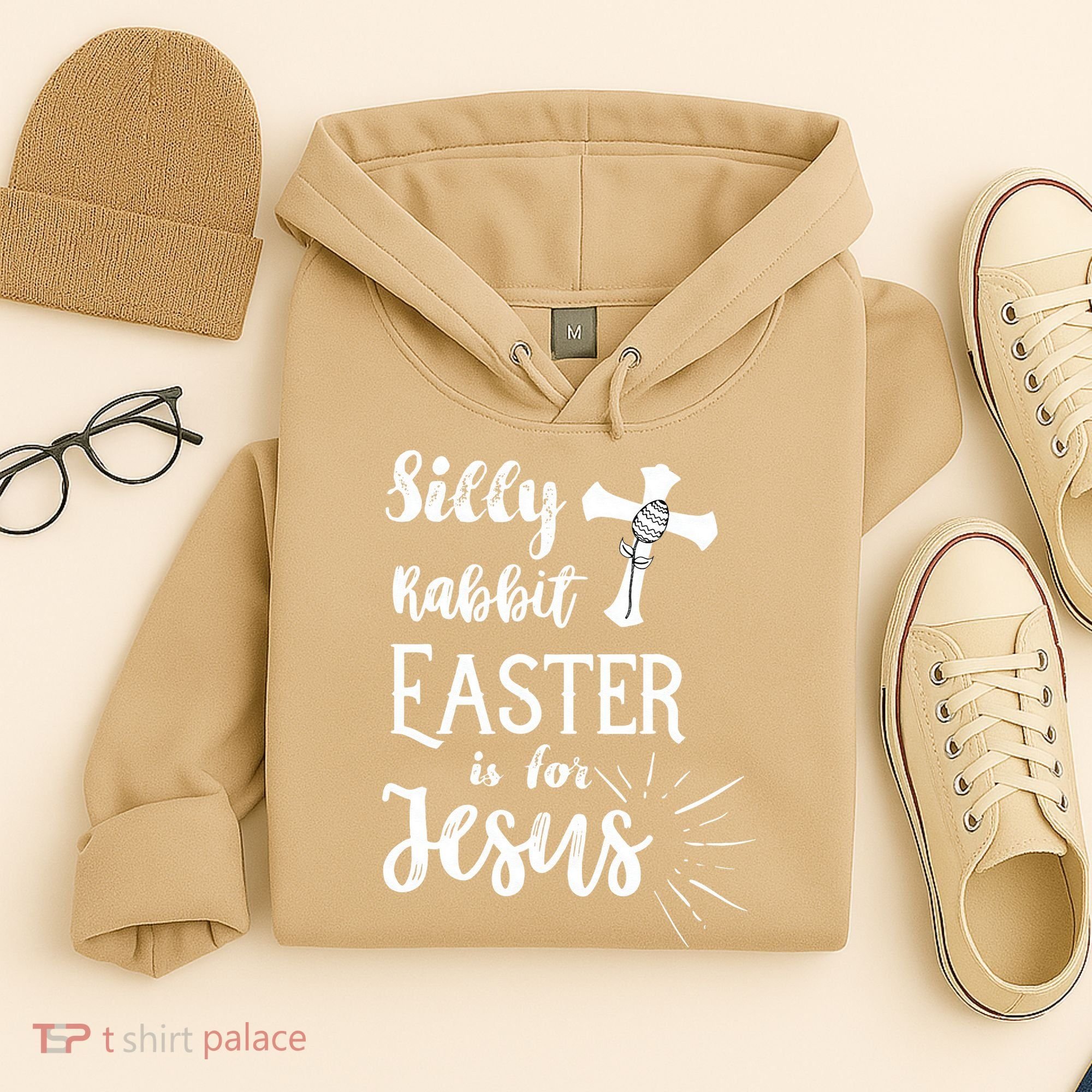 Silly Rabbit Easter Is For Jesus Christian Hoodie